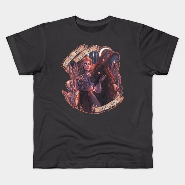 Wouldst thou like to live deliciously? - The Witch Kids T-Shirt by Mordred's Crown